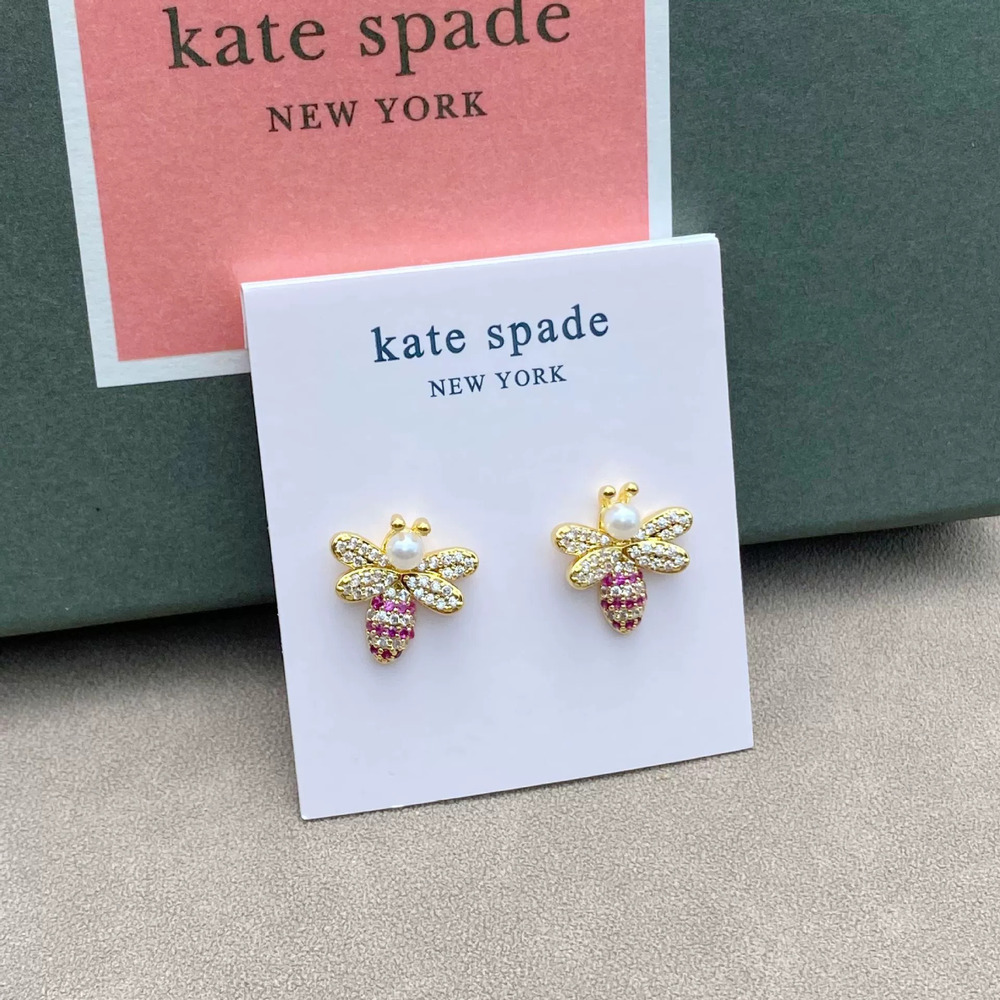 kate spade Pearl Zircon Design Earrings